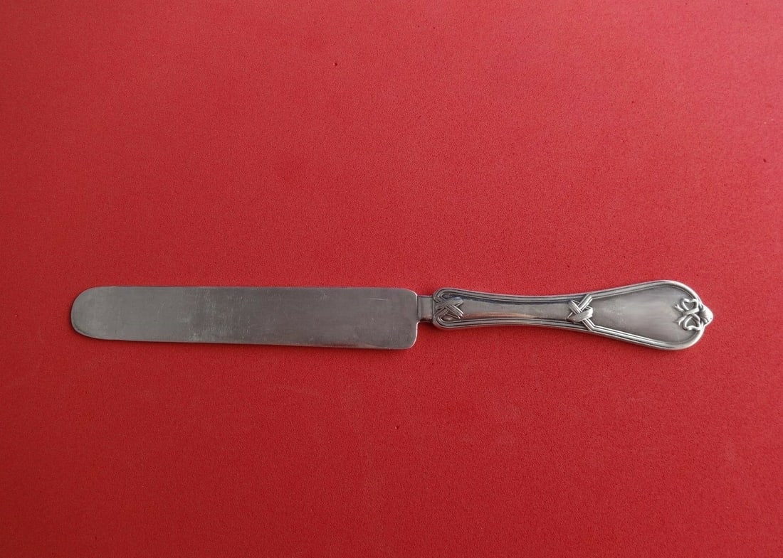 Durgin Bridal Sterling Silver Flat Handle Breakfast Knife 7 7/8 (1 of 2)