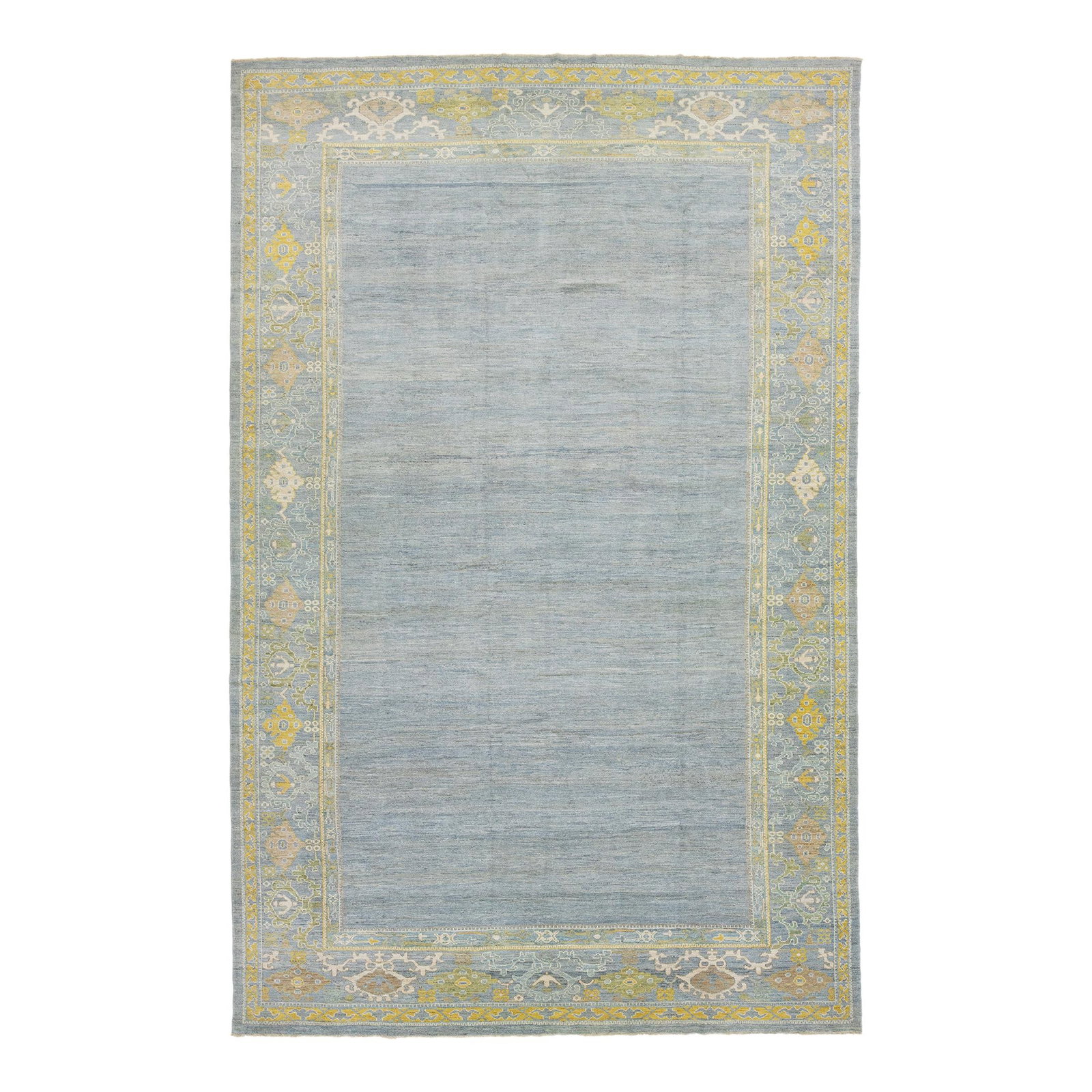 Light Blue Contemporary Sultanabad Wool Rug 12 x 19 (1 of 10)
