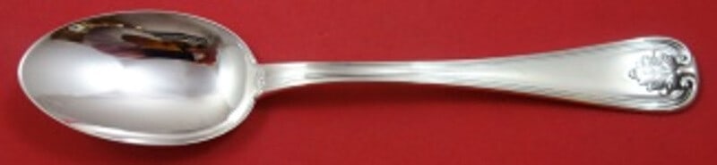 Schiavon Foglia Leaf Sterling Silver Dinner Spoon 8" Unused (1 of 2)