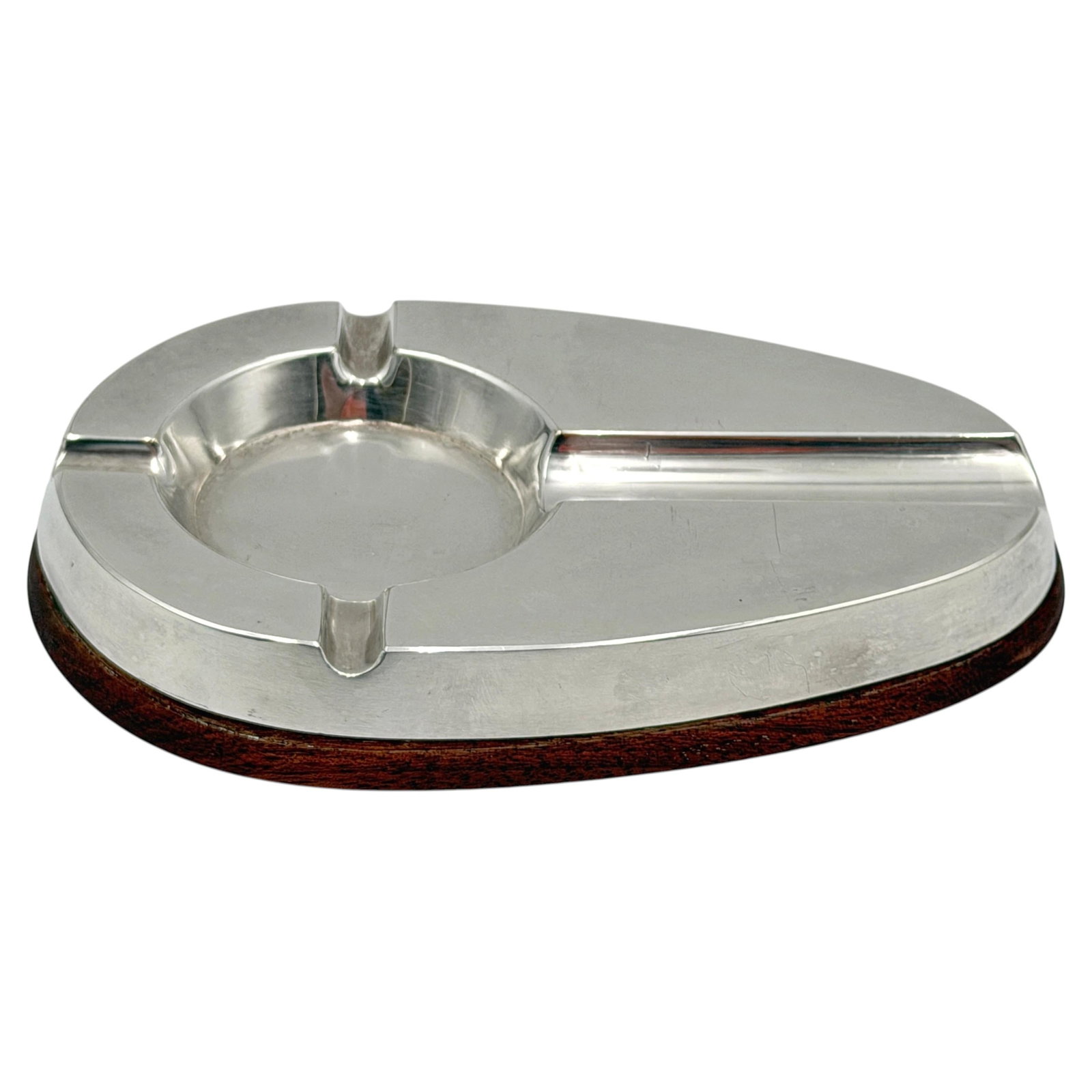 Alfred Dunhill silver plate ashtray and cigar rest set of 2 (1 of 14)