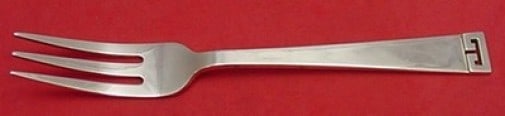 Allan Adler Chinese Key Sterling Silver 3-Tine Dinner Fork 7 1/2": Allan Adler Chinese Key Sterling Silver 3-Tine Dinner Fork 7 1/2" Sterling silver dinner fork in the Chinese Key pattern by Allan Adler. This 3-tine fork is a post-1940 piece made in the United States