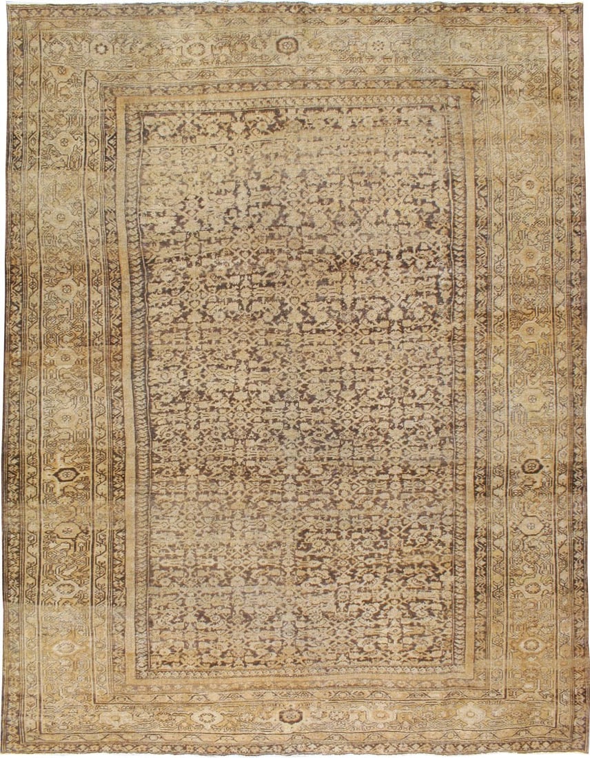 10' 10" x 13' 10" Early 20th Century Persian Mahal Room Rug (1 of 4)