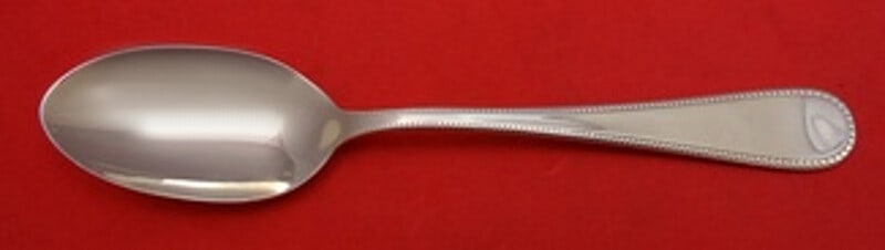 Wallace Italy Palatina sterling place soup spoon 7 inch: Wallace Italy Palatina sterling place soup spoon 7 inch This is a sterling silver place soup spoon in the Palatina pattern by Wallace-Italy. Crafted in Italy, this flatware piece features a decorative