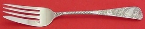 Davis & Galt Sterling Silver 9.5" Paisley Cold Meat Fork (1 of 1)