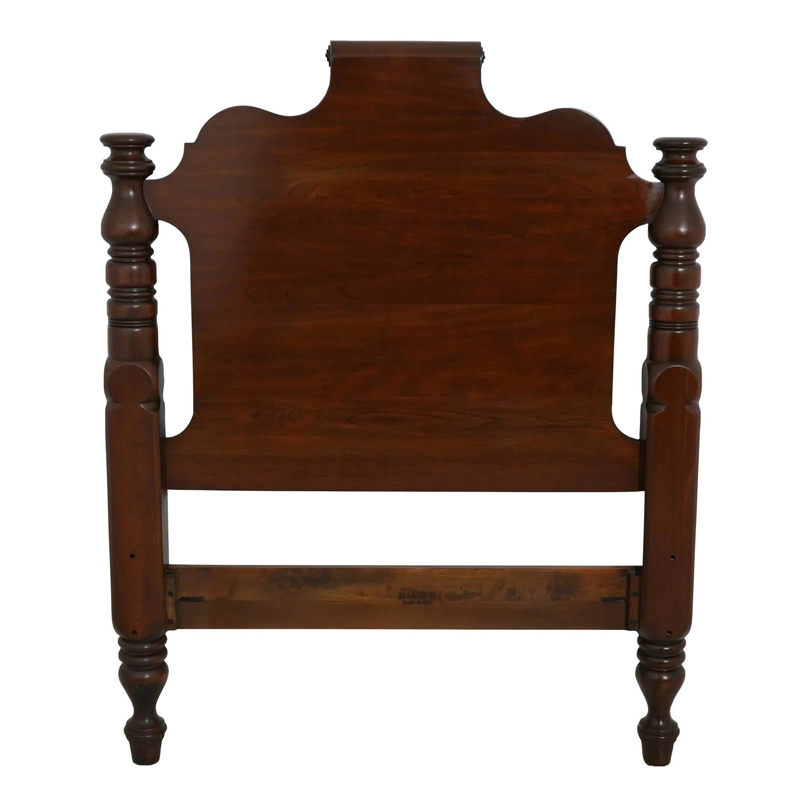 Harden Solid Cherry Wood Twin Bed Headboard with Scrolled Back (1 of 9)