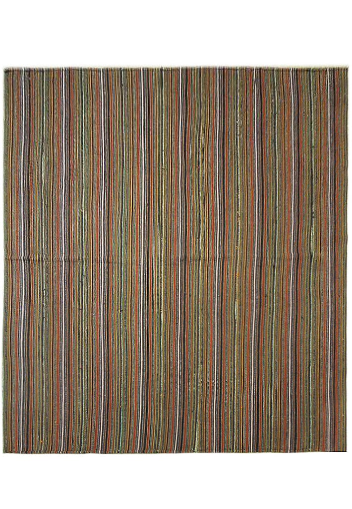 Vibrant 7.8 x 7.11 Multi-Color Tribal Kilim Rug Handcrafted in Iran: Vibrant 7.8 x 7.11 Multi-Color Tribal Kilim Rug Handcrafted in Iran Free continental US Shipping Enhance your living space with the stunning 7.8 x 7.11 Multi-Color Tribal Kilim Rug. Handcrafted by ski