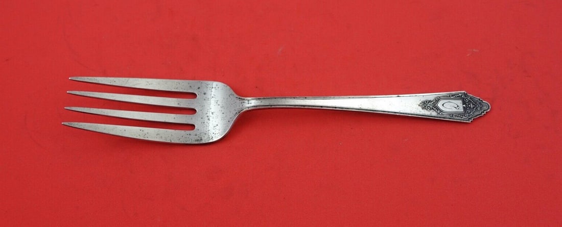 Lunt Granado Sterling Silver 8 inch Cold Meat Fork (1 of 2)