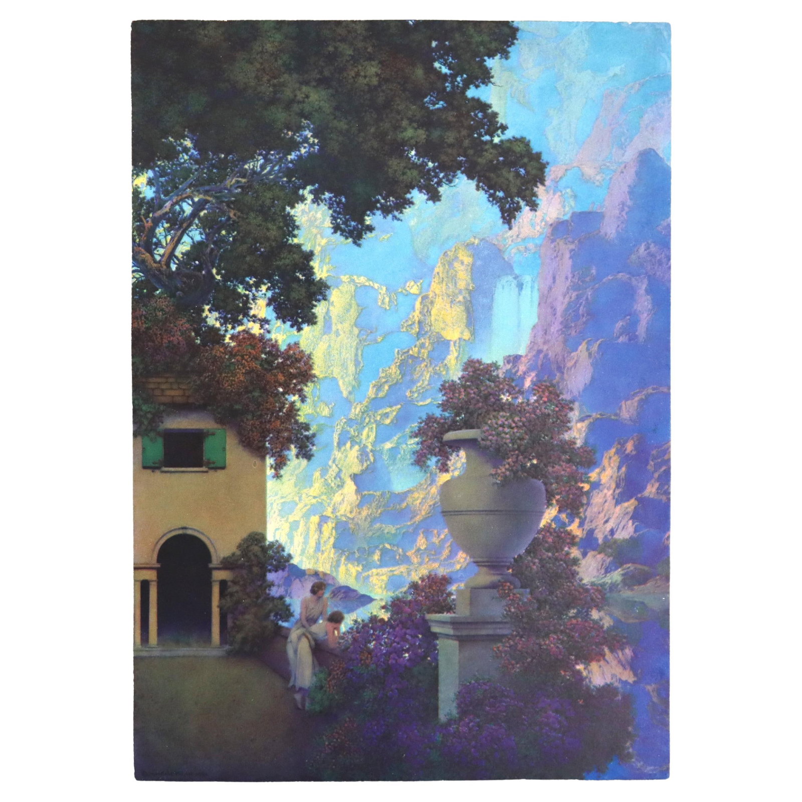 Maxfield Parrish Sunrise Art Deco Edison Mazda Calendar Advertisement Print 1932 (1 of 6)