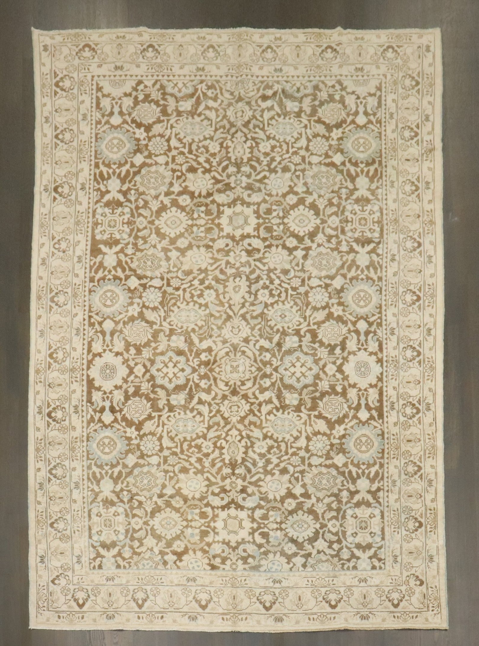 6' 11" x 10' 1" Persian Malayer Room Rug Brown: 6' 11" x 10' 1" Persian Malayer Room Rug Brown Mid 20th century Persian Malayer rug in a brown colorway. This pre-owned room-size rug features the Malayer type and presents a classic Persian design. S