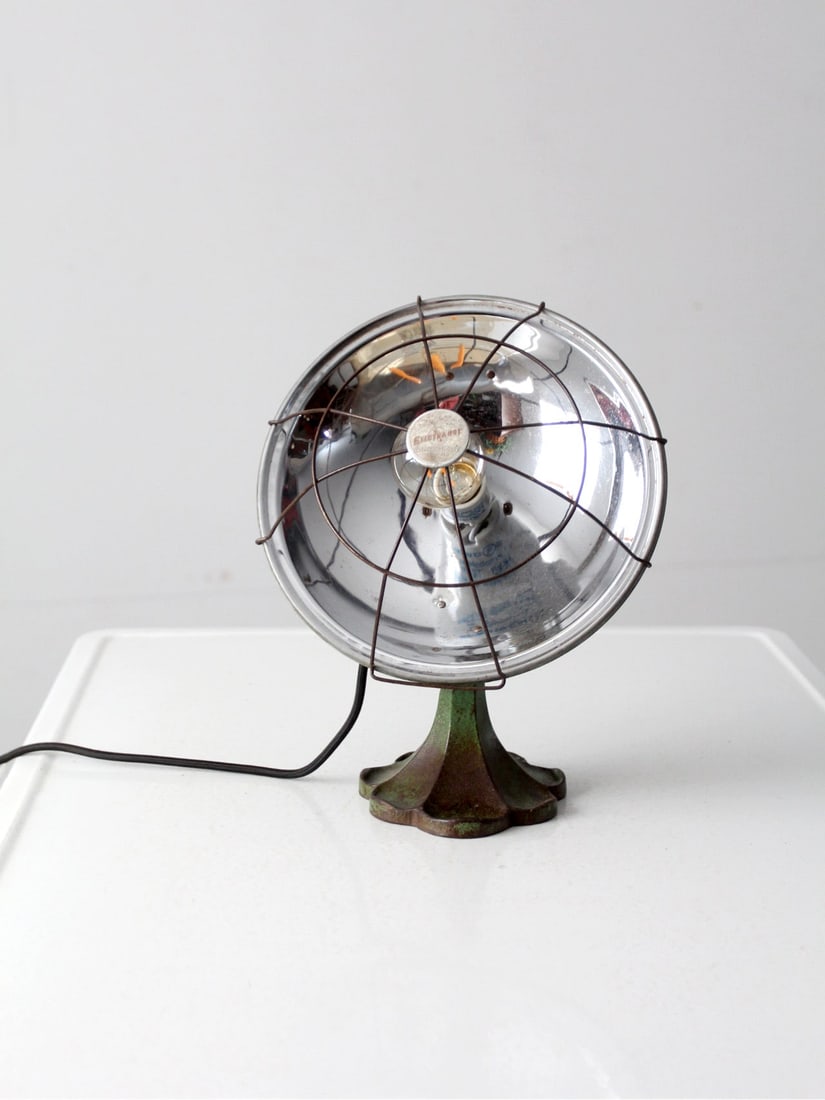 Vintage Electrahot Cast Iron Reflector Heater 1930s 1940s (1 of 12)