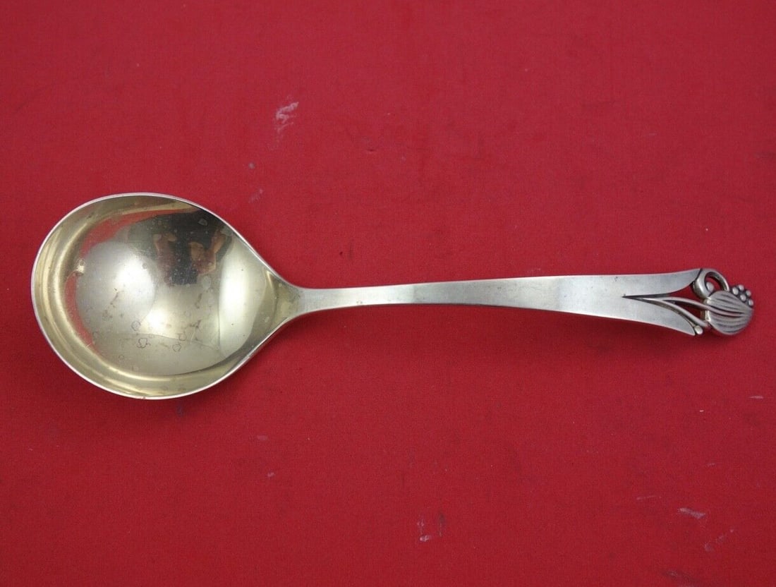 Frank Smith Woodlily Sterling Silver Gravy Ladle 7.5" (1 of 2)