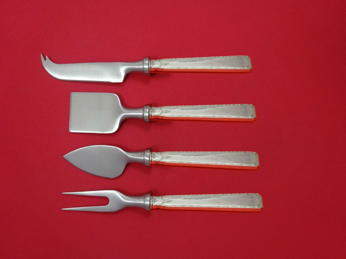Towle Old Lace Sterling Silver 4-Piece Cheese Serving Set (1 of 1)