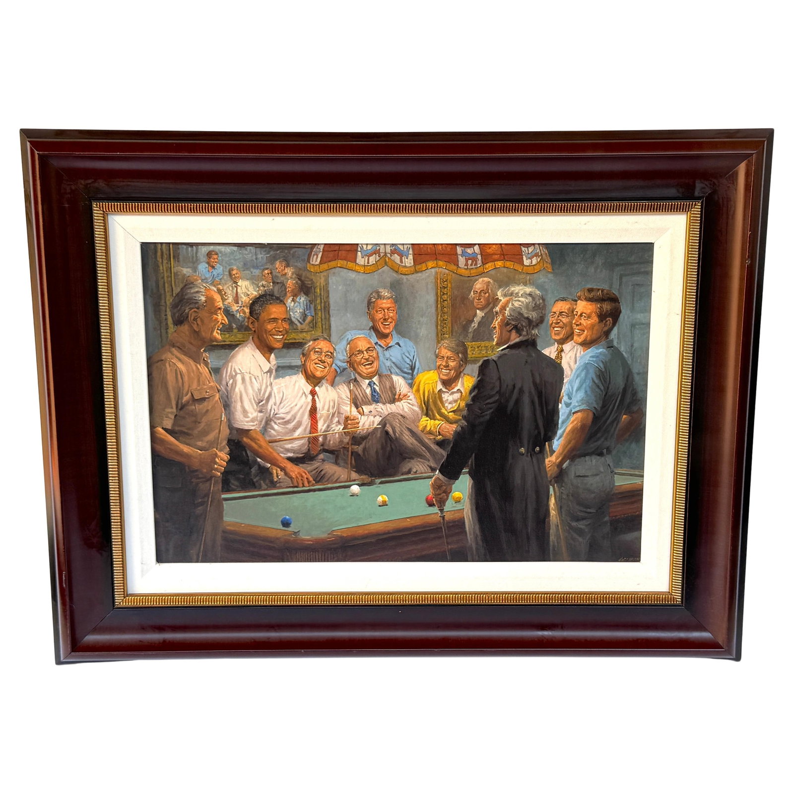 Callin the Red Giclee on Canvas by Andy Thomas 2000s Framed Art (1 of 11)