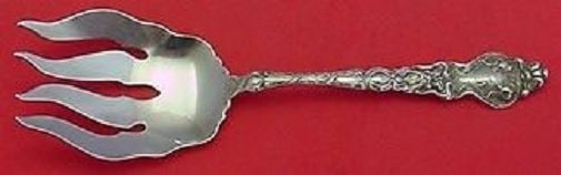 Unger Douvaine Sterling Silver Fish Serving Fork 7.75 Inch: Unger Douvaine Sterling Silver Fish Serving Fork 7.75 Inch This exquisite Douvaine fish serving fork by Unger showcases a stunning Art Nouveau design, crafted from high-quality sterling silver. Measur