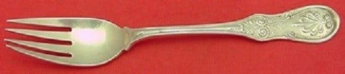 Saratoga Tiffany & Co. Sterling Silver Fish Fork 6.75" Monogrammed: Saratoga Tiffany & Co. Sterling Silver Fish Fork 6.75" Monogrammed This exquisite Saratoga fish fork from Tiffany & Co. is crafted from high-quality sterling silver, showcasing timeless elegance. Meas
