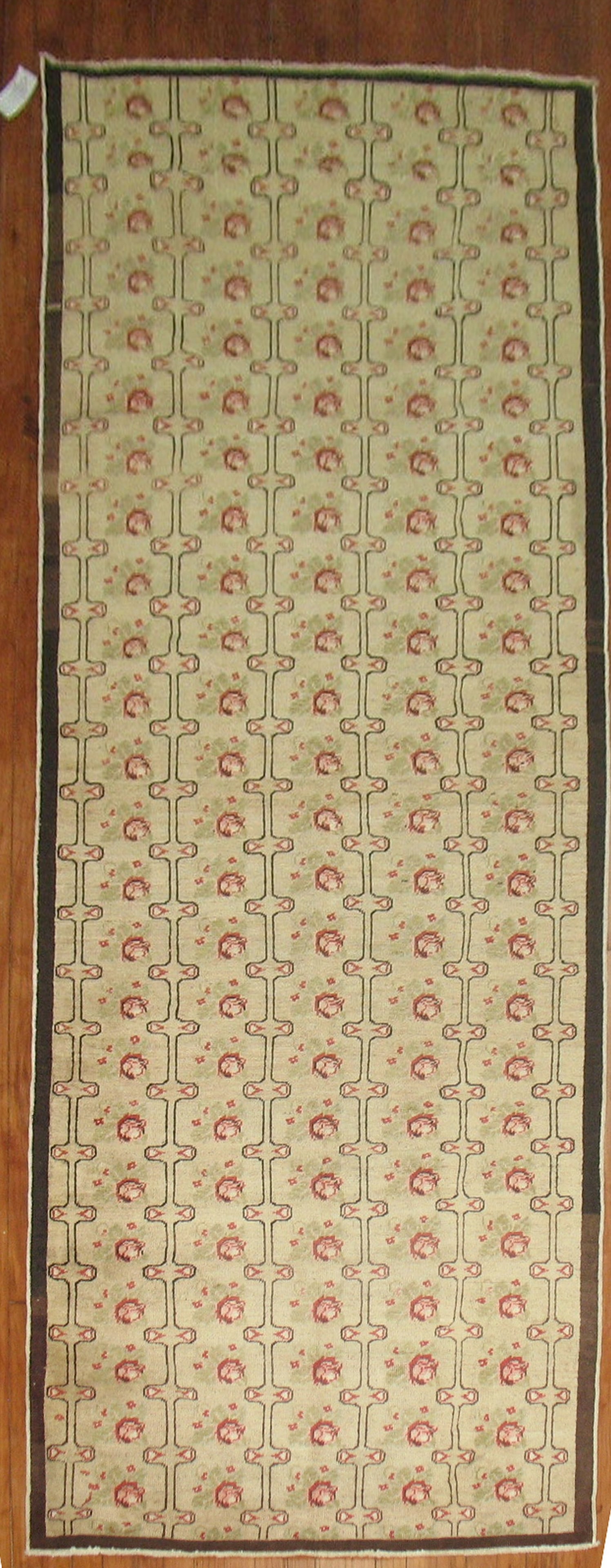 3' 7" x 10' 8" Floral Konya Turkish Rug Runner: 3' 7" x 10' 8" Floral Konya Turkish Rug Runner 20th century Turkish Konya runner with a floral design. This pre-owned rug is categorized as a runner and offers a classic Turkish style. Specifications 