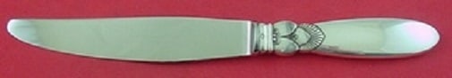 Georg Jensen Cactus Pattern Sterling Silver Luncheon Knife 8 Inch: Georg Jensen Cactus Pattern Sterling Silver Luncheon Knife 8 Inch This exquisite luncheon knife features a short handle and is crafted from high-quality sterling silver. Designed by the renowned Georg