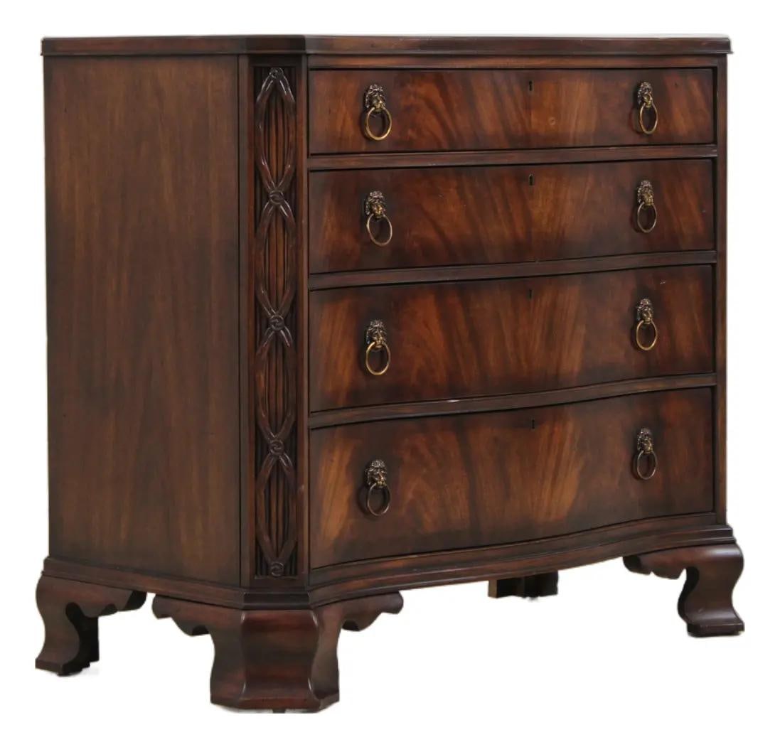Mahogany Chippendale Style Chest Hickory Chair James River (1 of 10)