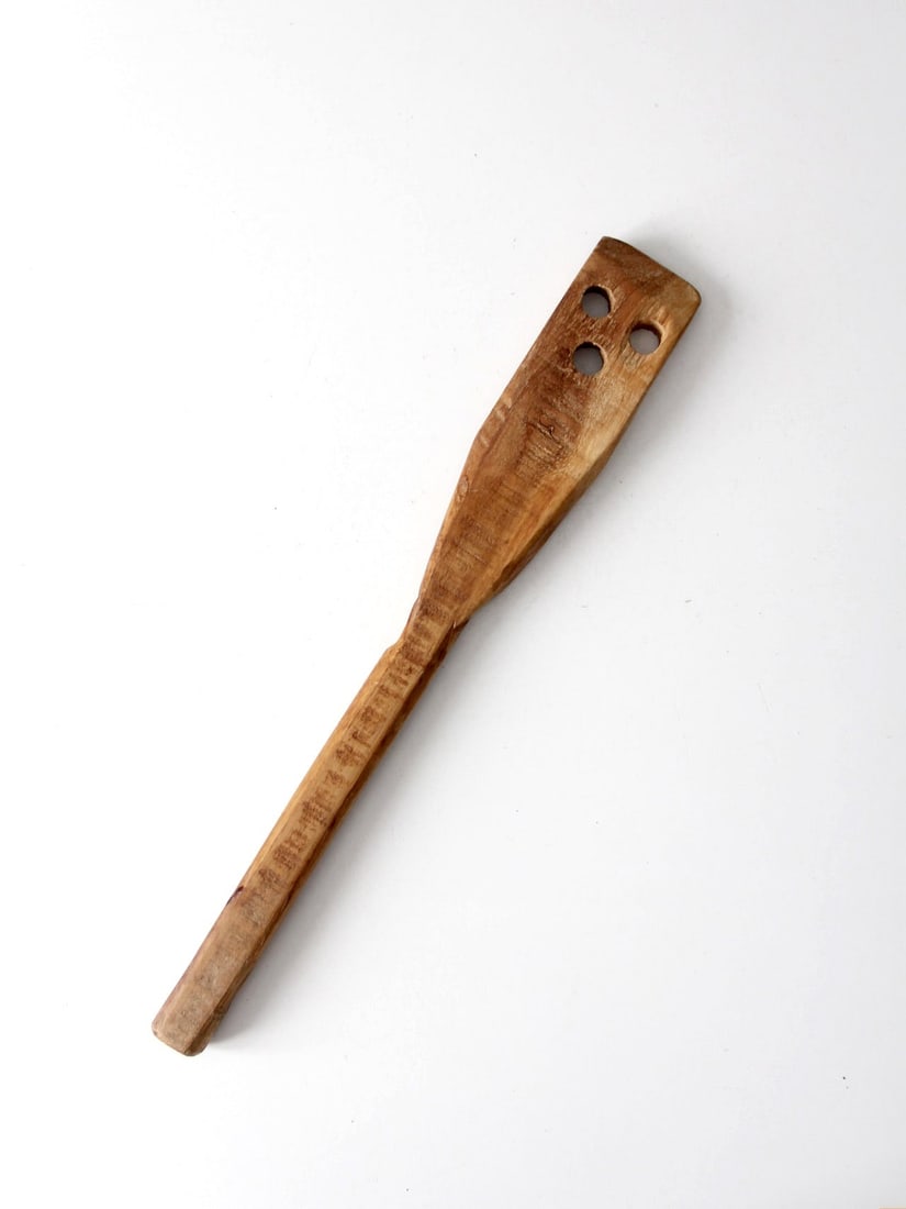 Antique 19 Inch Wooden Spatula Primitive Kitchen Decor (1 of 9)