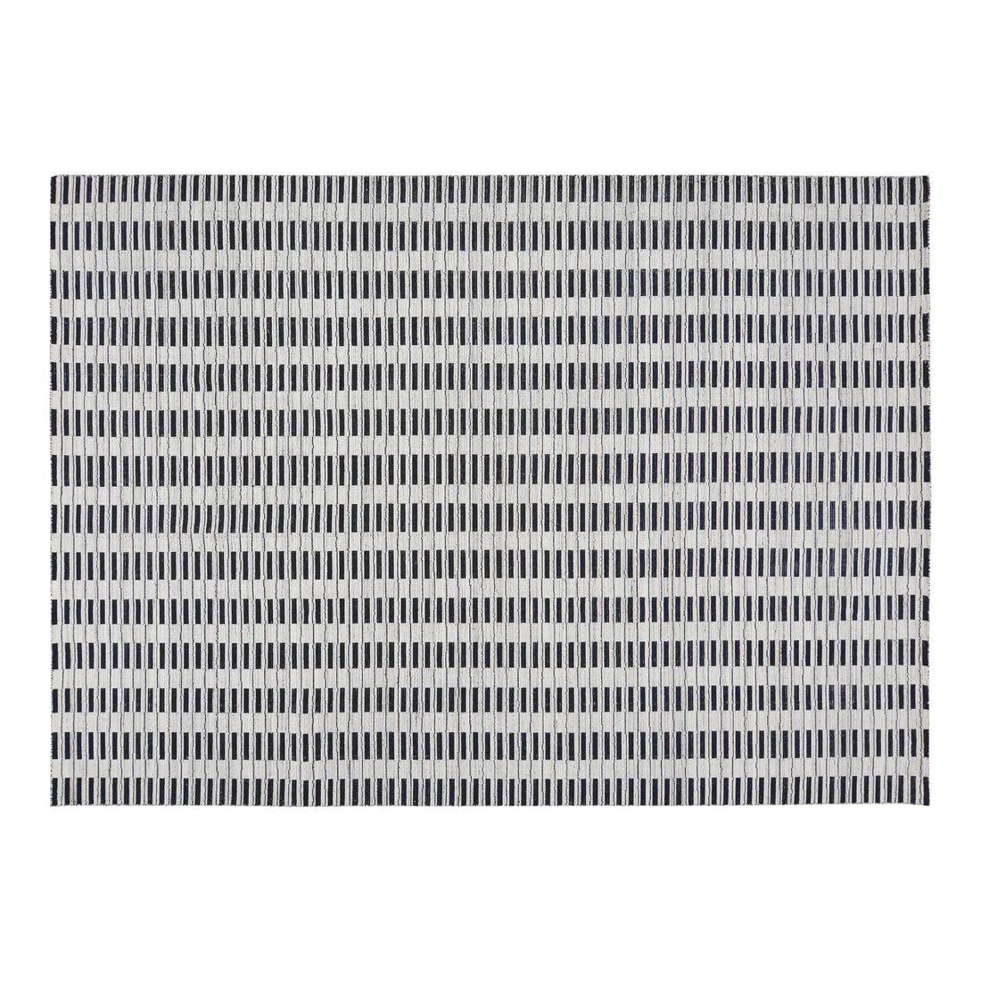 12'x15' Modern Hand Loomed Wool Rug in Black Indian Contemporary Style (1 of 6)