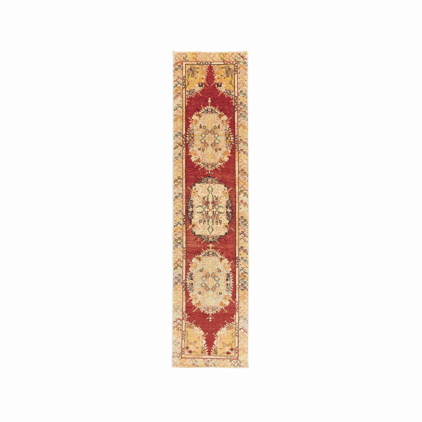 Authentic Handmade Anadol Wool Carpet 35 x 143.7 Inches (1 of 8)