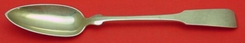Porter Blanchard Fiddle Sterling Silver Serving Spoon 10 3/8": Porter Blanchard Fiddle Sterling Silver Serving Spoon 10 3/8" This exquisite serving spoon is a classic piece from Porter Blanchard, crafted from high-quality sterling silver. Featuring the elegant Fi