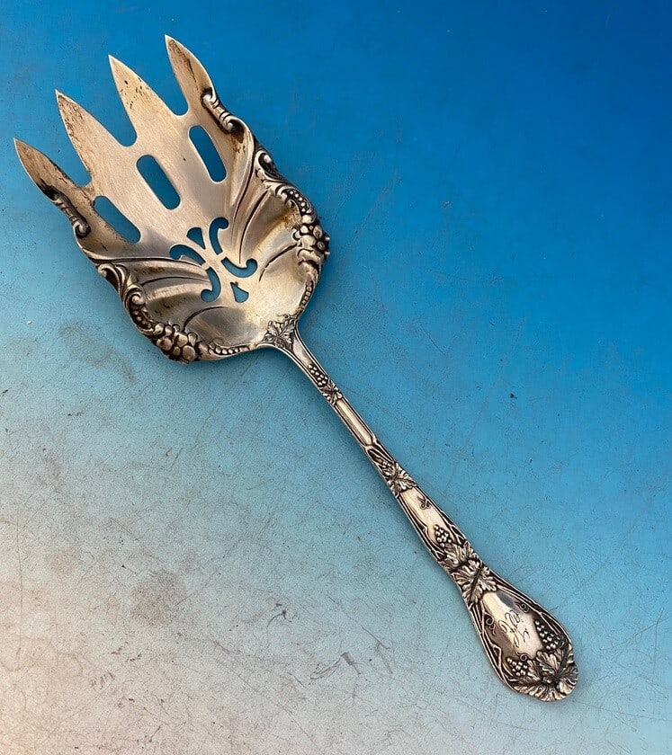 Verona Sterling Silver Fish Serving Fork by Blackinton 7 3/8 Inch (1 of 2)