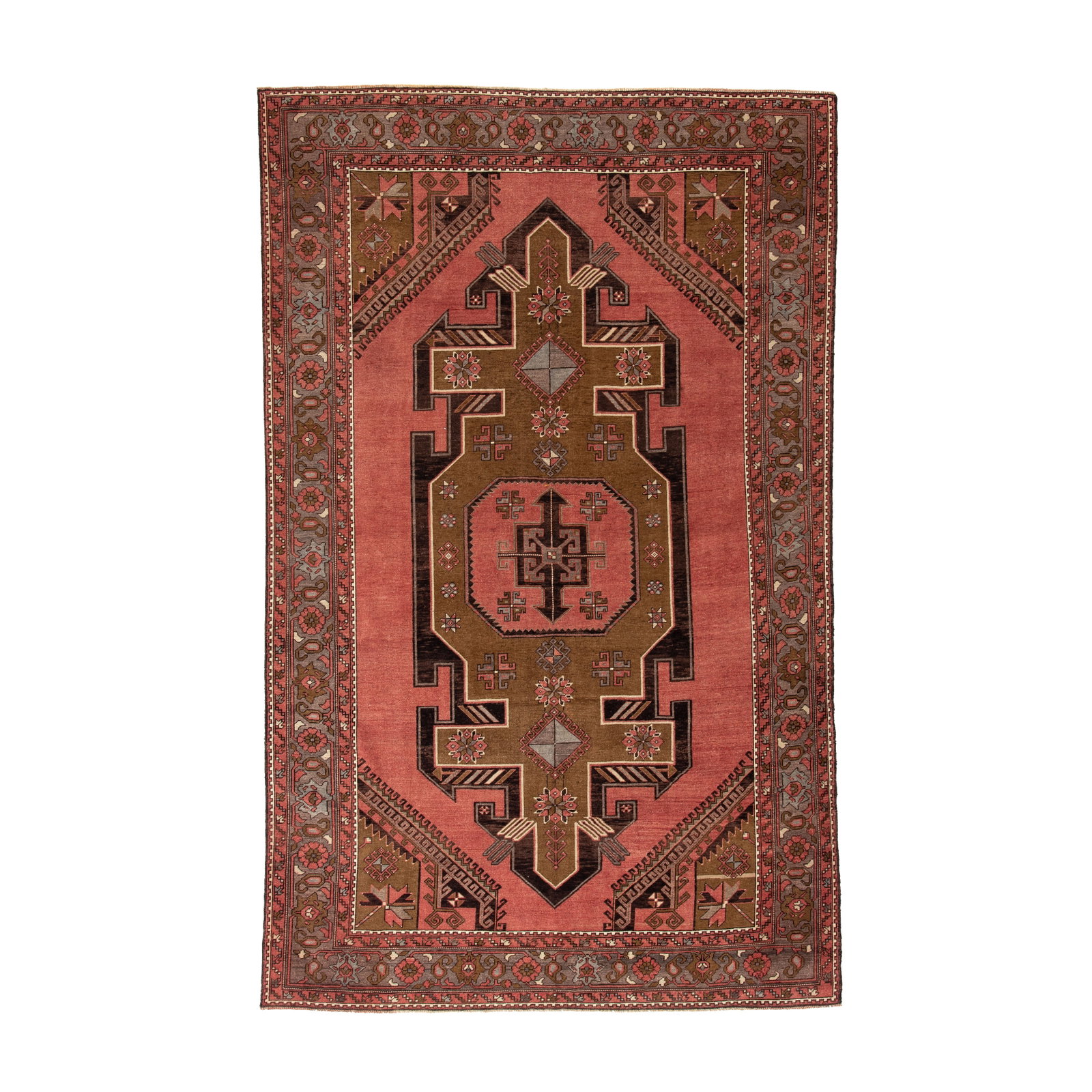 Authentic Handmade Anatolia Wool Carpet 107.9 x 107.9 (1 of 8)