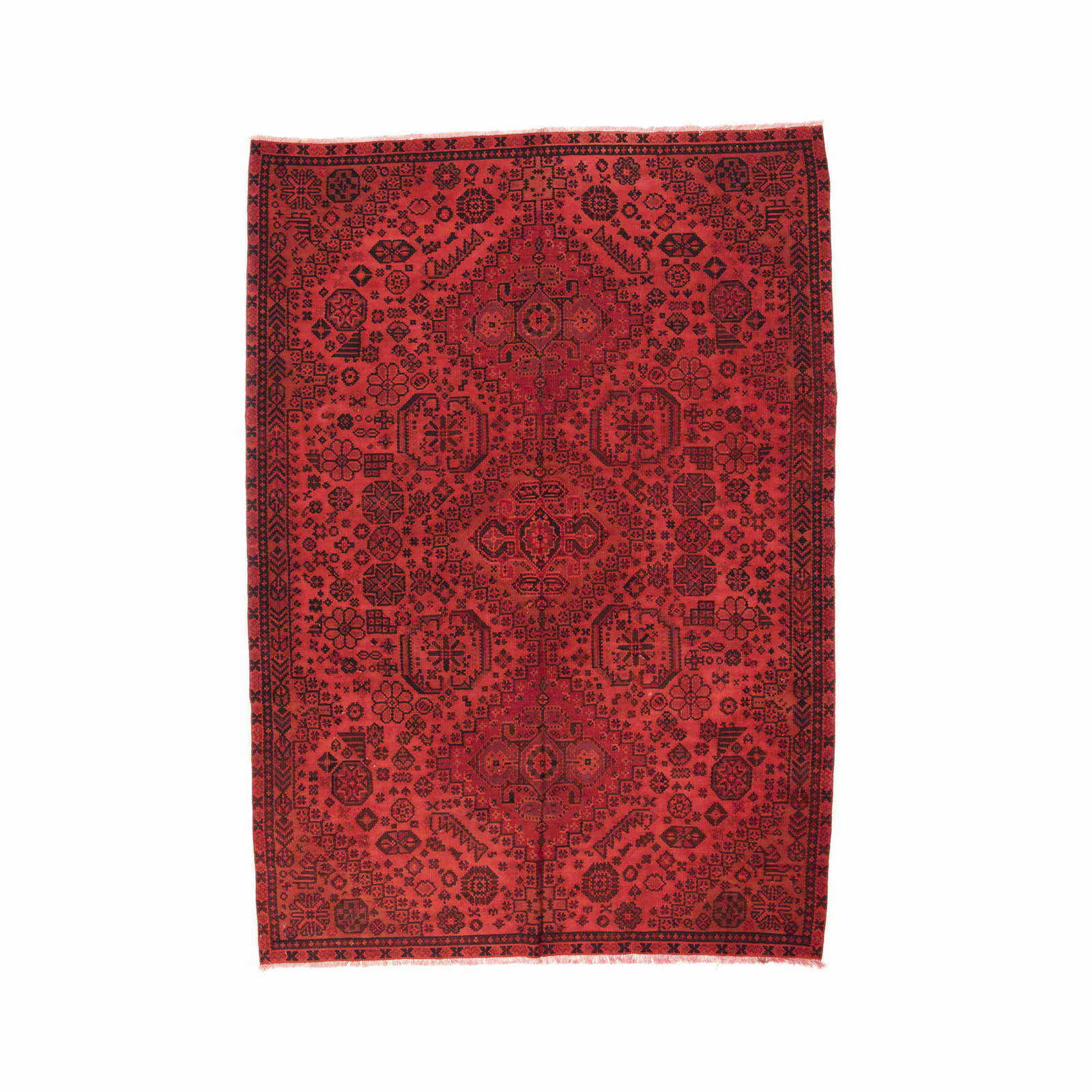 Authentic Gocmen Handmade Wool Kilim 78.7 x 111 Inches: Authentic Gocmen Handmade Wool Kilim 78.7 x 111 Inches This authentic handmade Gocmen kilim features a stunning design crafted from wool on wool. The flat woven structure enhances its durability and t