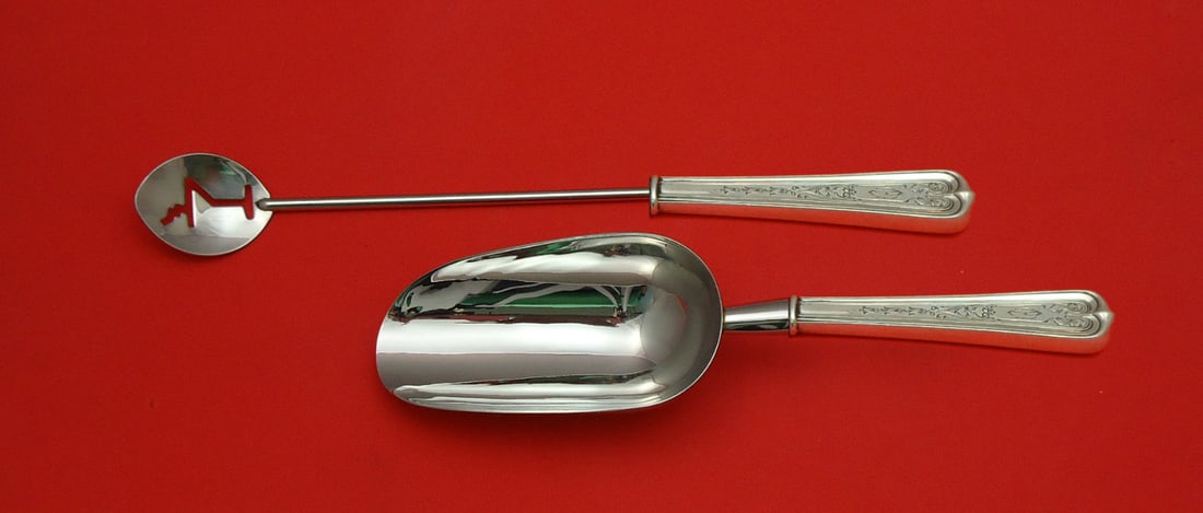 Dominick & Haff Sterling Silver 2pc Bar Set Custom Engraved: Dominick & Haff Sterling Silver 2pc Bar Set Custom Engraved Elevate your entertaining experience with this exquisite 2-piece bar set, custom made by Dominick & Haff. Crafted from high-quality sterling