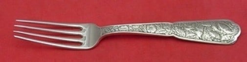 Wood & Hughes Byzantine Sterling Silver Dinner Fork 7 3/4" Monogrammed (1 of 1)