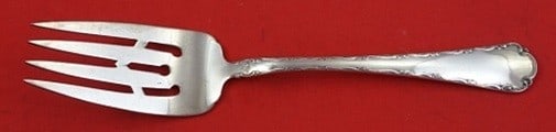 Sterling Silver Cold Meat Fork Petit Point Pattern by Towle 7.75 Inch: Sterling Silver Cold Meat Fork Petit Point Pattern by Towle 7.75 Inch This is a Towle sterling silver cold meat fork in the Petit Point pattern. The fork measures 7 3/4 inches and is not monogrammed. 