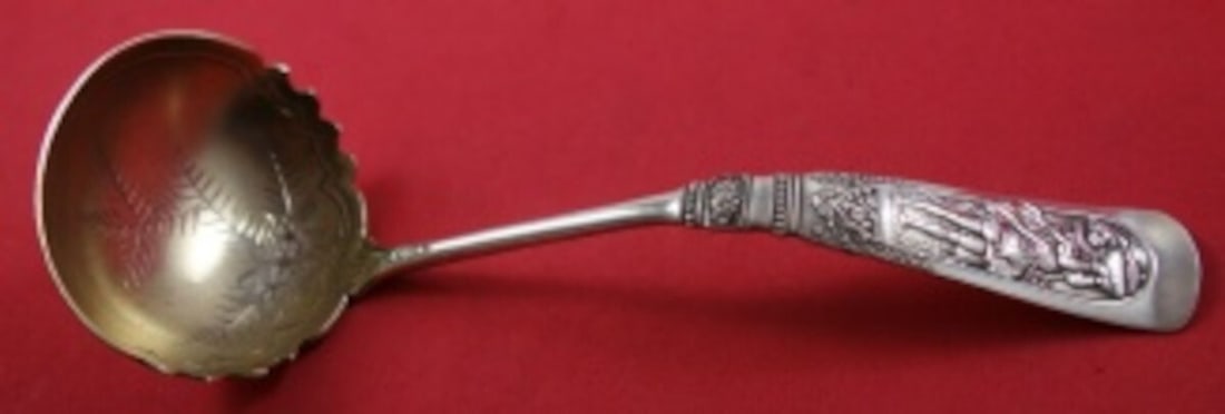 Gorham Fontainebleau Sterling Silver Gravy Ladle Gold Washed 7 Inch (1 of 2)