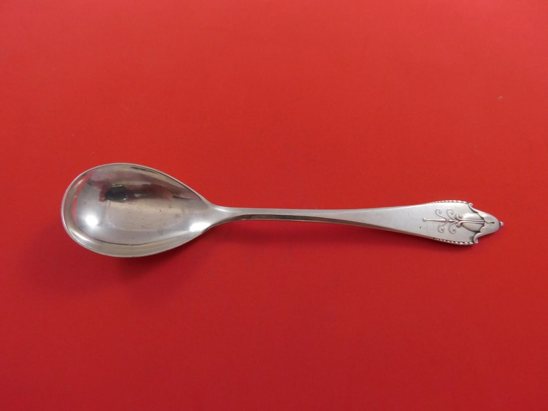 Georg Jensen Akkeleje Sterling Silver Sugar Spoon 6 1/4 Inch: Georg Jensen Akkeleje Sterling Silver Sugar Spoon 6 1/4 Inch This exquisite sugar spoon from the Akkeleje pattern by Georg Jensen showcases the elegance of Danish design. Crafted in sterling silver, t