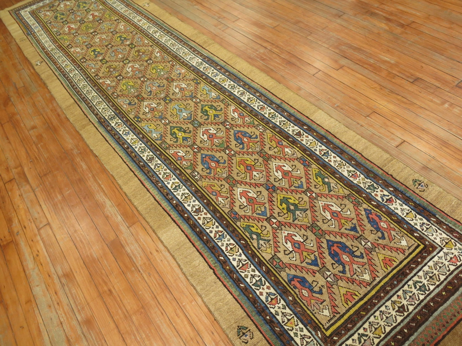 3' 5" x 13' 10" Persian Serab Runner Camel Ground (1 of 7)