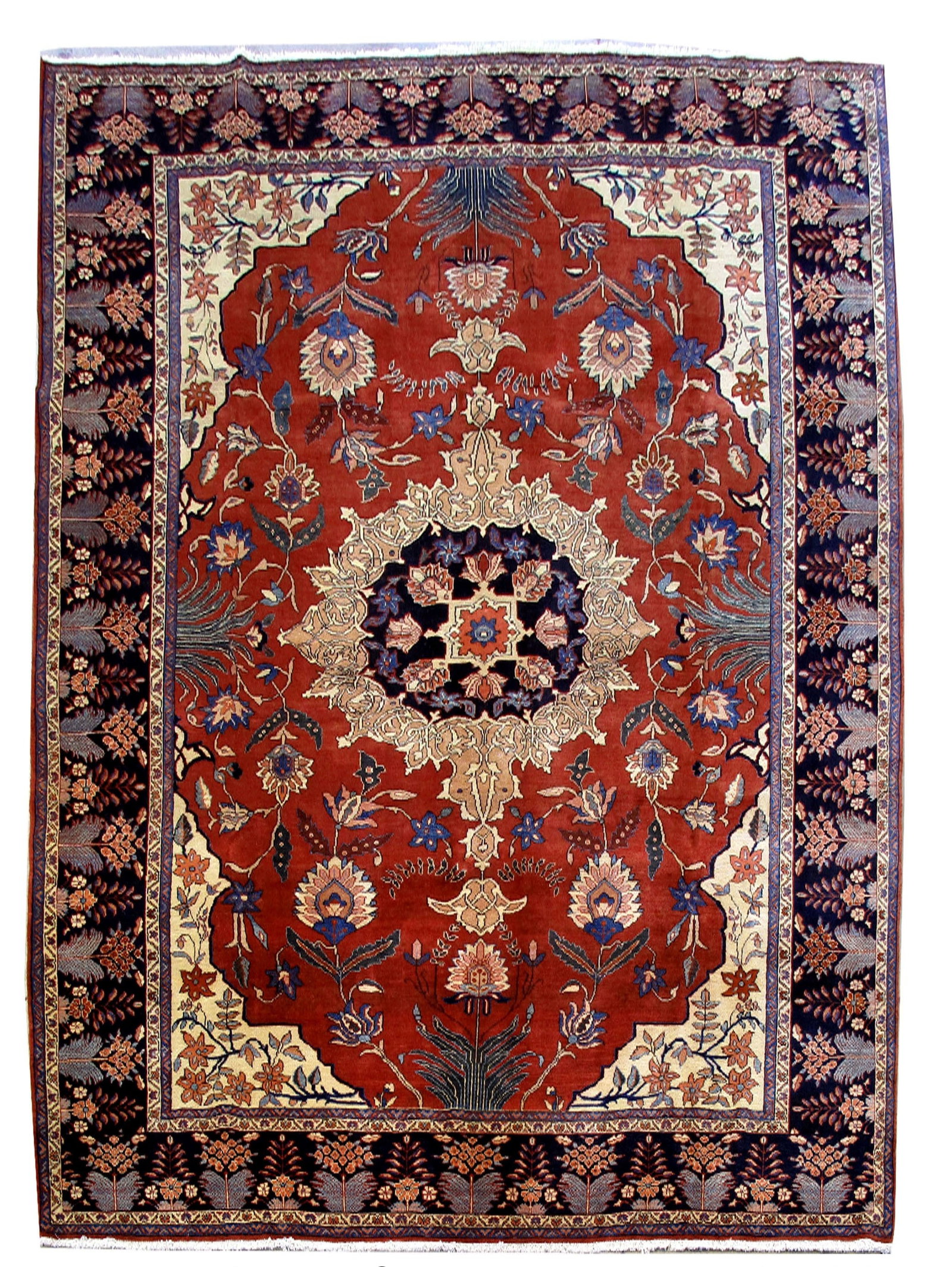 Handcrafted Persian Tabriz Khoy Bakhtiari Rug 9'3 x 12'8 Luxury Design: Handcrafted Persian Tabriz Khoy Bakhtiari Rug 9'3 x 12'8 Luxury Design Free continental US Shipping Experience the luxury of this handcrafted Persian Tabriz Khoy Bakhtiari rug, featuring traditional d