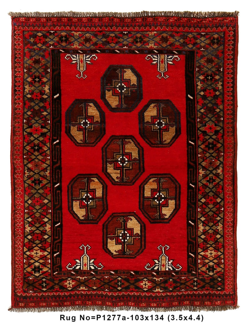 Afghan Turkman Bokhara Wool Rug 3.5 x 4.4 ft Premium Quality: Afghan Turkman Bokhara Wool Rug 3.5 x 4.4 ft Premium Quality Free continental US Shipping Enhance your space with this exquisite 3.5 x 4.4 Afghan Turkman Bokhara Wool Rug, known for its rich colors an