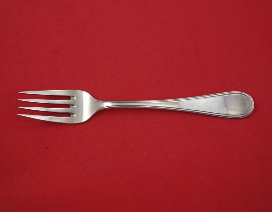 Ricci Ascot .800 Silver 7 Inch Salad Fork Flatware: Ricci Ascot .800 Silver 7 Inch Salad Fork Flatware This elegant 7" salad fork is crafted from .800 silver and features the distinguished Ascot pattern by Ricci. It is in excellent pre-owned condition