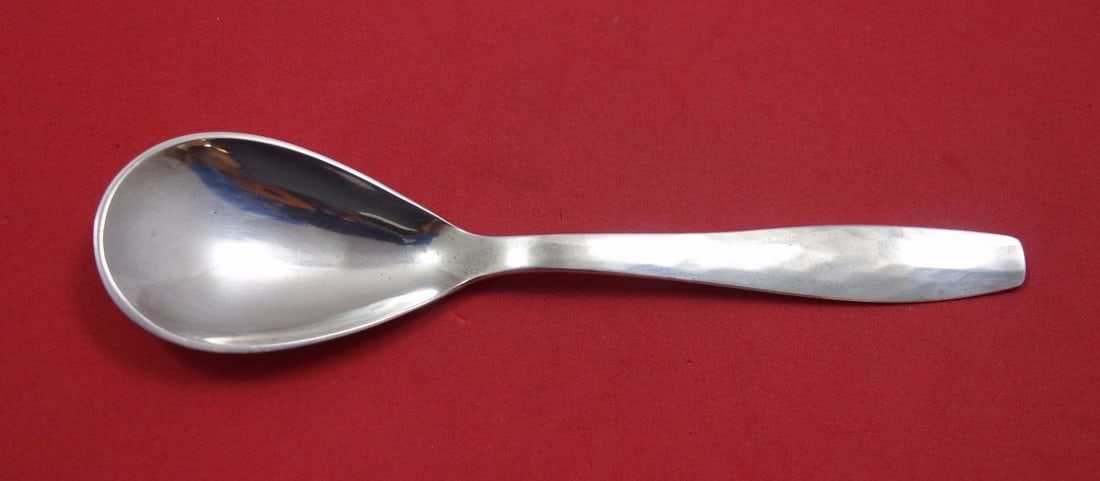 Allan Adler Swedish Modern Sterling Silver Preserve Spoon 7 Inch (1 of 1)
