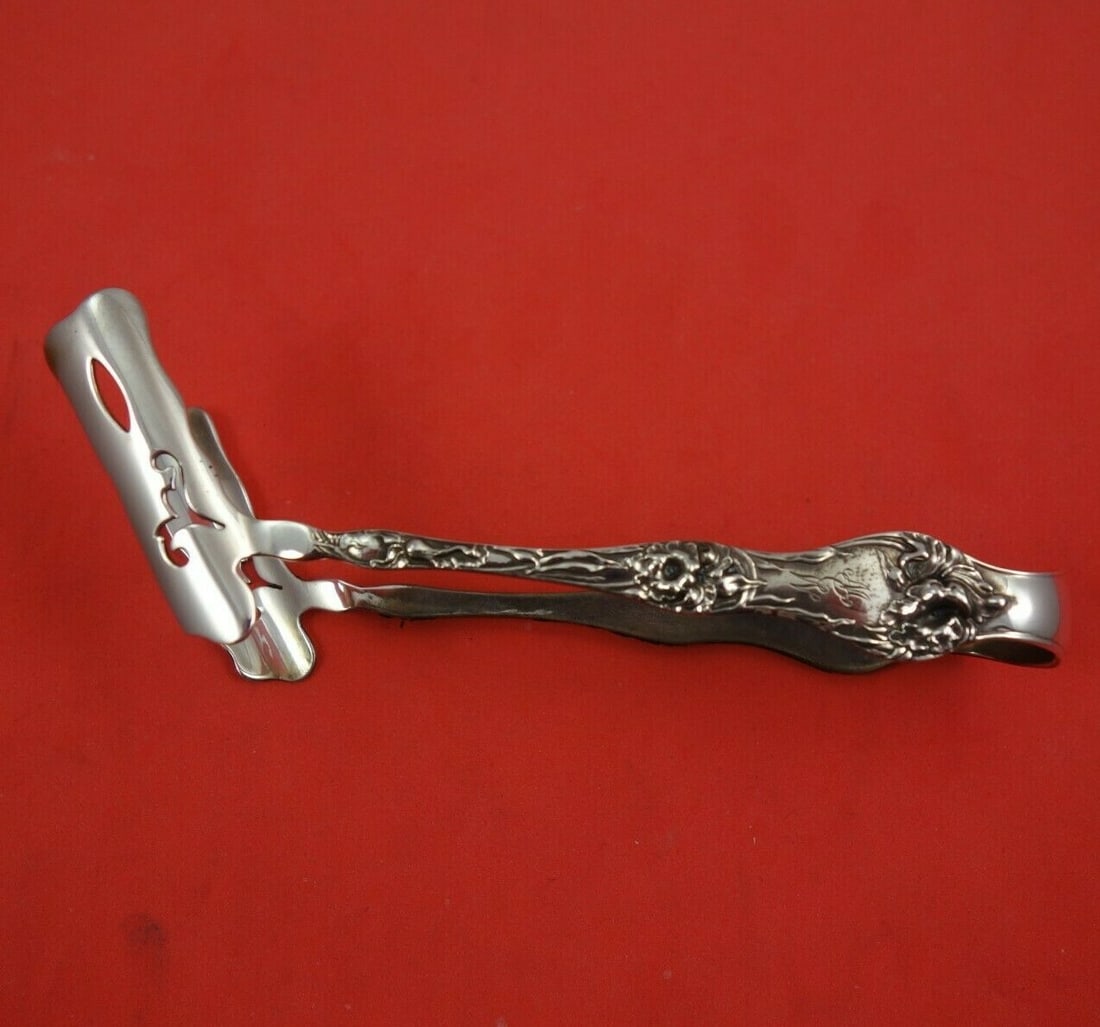 Reed and Barton Les Cinq Fleurs Sterling Silver Asparagus Tong (1 of 3)