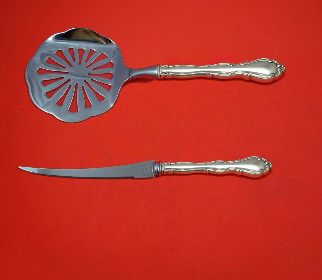 Towle Fontana Sterling Silver Tomato Serving Set 2-Piece Custom Made: Towle Fontana Sterling Silver Tomato Serving Set 2-Piece Custom Made Enhance your dining experience with this exquisite 2-piece Tomato Serving Set from the Fontana pattern by Towle. Crafted from high-