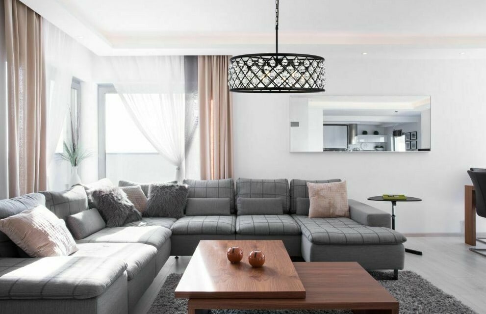 Lighting Madison 32 in Crystal Chandelier Matte Black 8 Light: Lighting Madison 32 in Crystal Chandelier Matte Black 8 Light Modern 8-light chandelier with a matte black frame and clear royal cut crystal ball accents. This hardwired ceiling fixture is designed fo