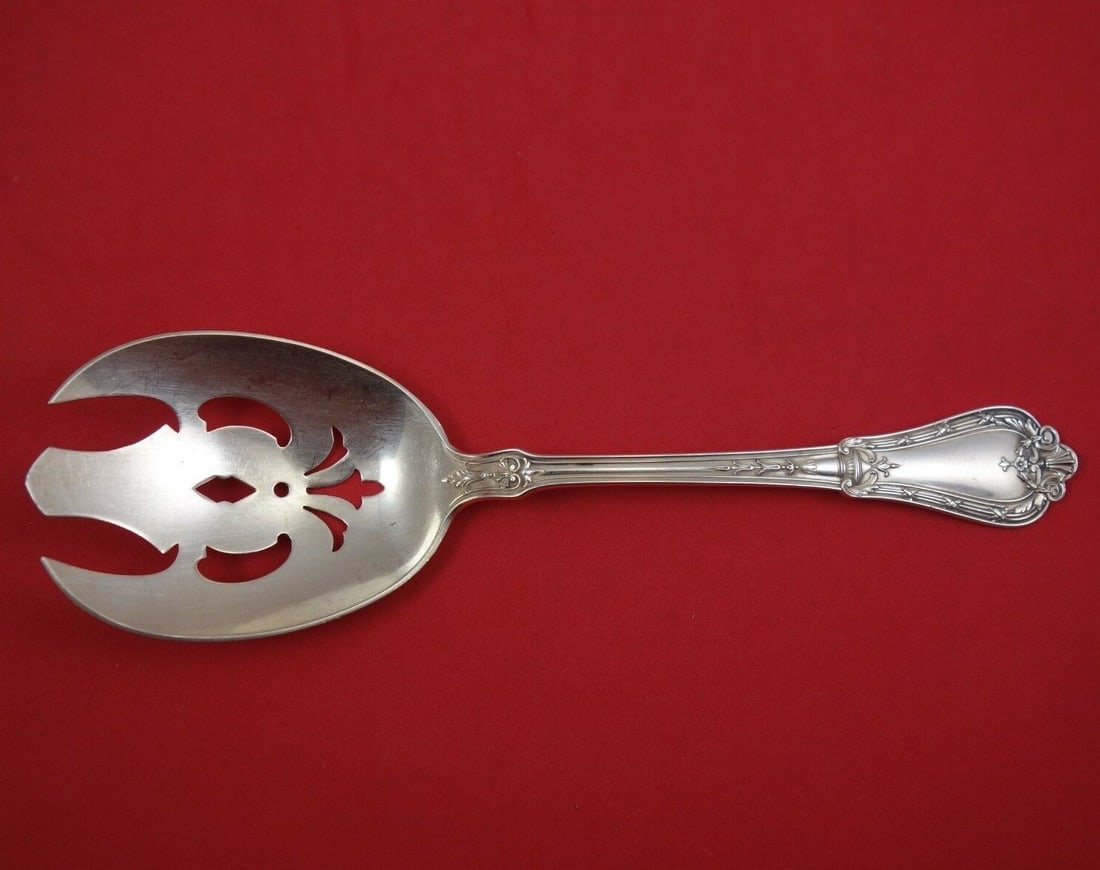 Gorham Touraine Sterling Silver Salad Serving Fork 8 5/8 inches (1 of 2)