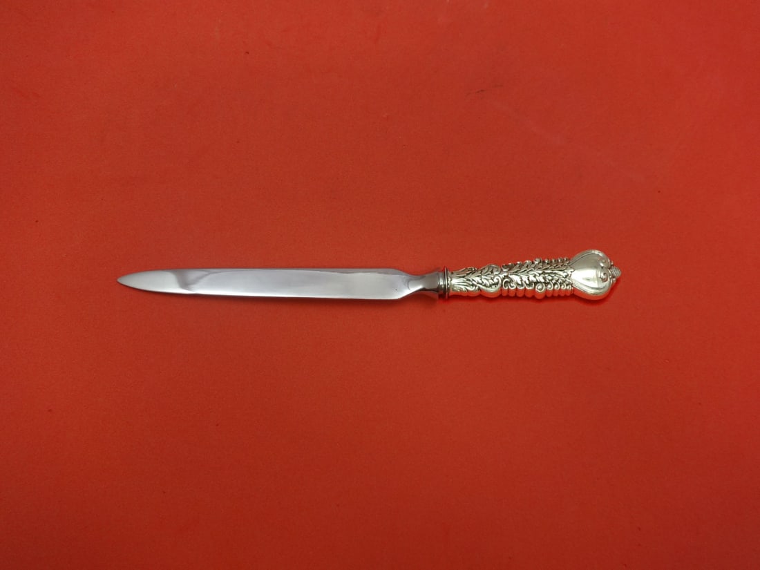 Tiffany & Co. Custom Made Florentine Sterling Silver Letter Opener 8": Tiffany & Co. Custom Made Florentine Sterling Silver Letter Opener 8" Enhance your correspondence with this exquisite Florentine letter opener by Tiffany & Co. Crafted from sterling silver, this custo