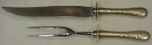 Gorham Marigold Sterling Silver 2-Piece Roast Carving Set (1 of 1)