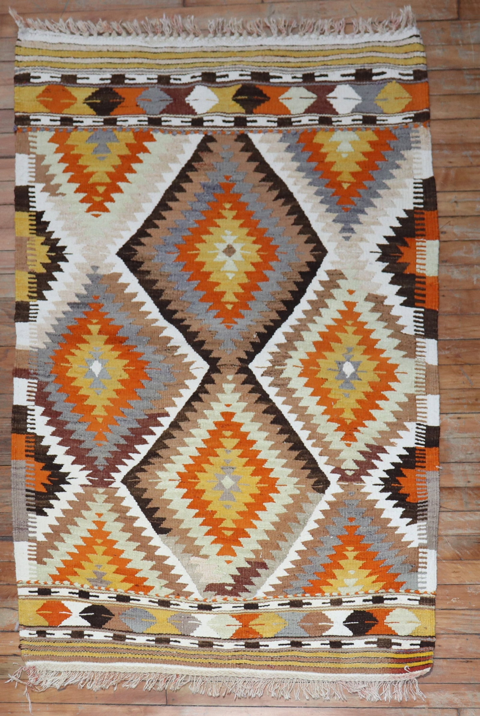 3' 3" x 5' 1" Anatolian Turkish Kilim Flat Weave Rug (1 of 7)