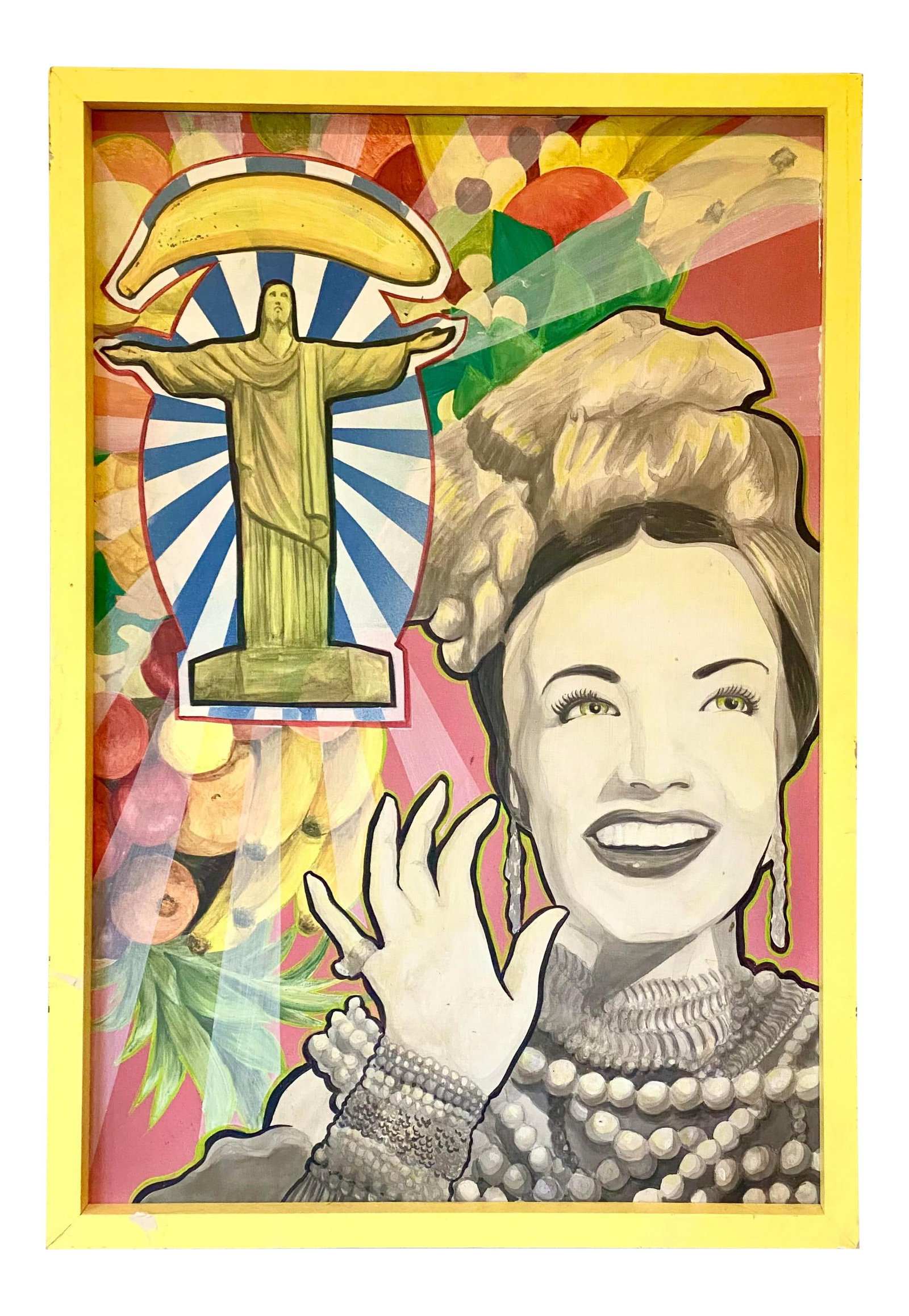 Contemporary Mixed Media Painting Carmen by Michael Lavalee Porkchop (1 of 10)