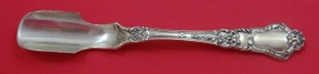 Gorham Baronial Old Sterling Silver Cheese Scoop 8 1/4": Gorham Baronial Old Sterling Silver Cheese Scoop 8 1/4" This exquisite cheese scoop is crafted in sterling silver and features the elegant Baronial Old pattern by Gorham, a renowned maker of fine silv