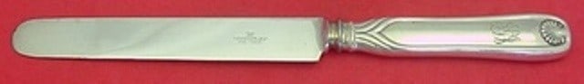 Tiffany & Co. Palm Sterling Silver Dinner Knife 10 1/4" Monogrammed: Tiffany & Co. Palm Sterling Silver Dinner Knife 10 1/4" Monogrammed This stunning dinner knife features the elegant Palm pattern by Tiffany & Co., crafted from high-quality sterling silver. The knife 