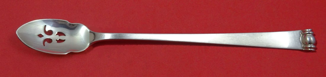 Allan Adler Modern Georgian Sterling Silver Olive Spoon 7 5/8 Inch: Allan Adler Modern Georgian Sterling Silver Olive Spoon 7 5/8 Inch This exquisite serving spoon features the elegant Modern Georgian pattern by Allan Adler. Crafted from high-quality sterling silver, 